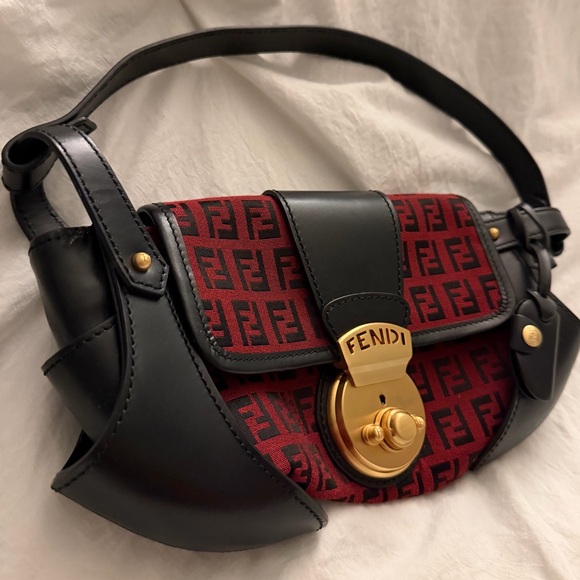 👑✅PRICE FIRM✅  AUTHENTIC Fendi Borsa Zucca Bag - Picture 3 of 17